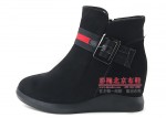 151-035 黑 时尚女短靴【二棉】