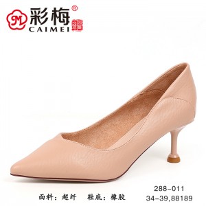 288-011 杏 时装优雅气质女单鞋