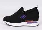 038-099 黑紫 韩版百搭时尚坡跟女单鞋