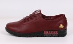 387-008 酒红色 中老年舒适软底女单鞋