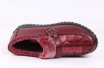 120-073 红 【厚二棉】 中老年软底舒适保暖女棉鞋