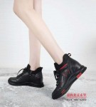 352-068 黑红 【大棉】 时尚优雅内增高女棉鞋
