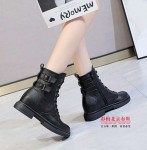 348-185 黑 【大棉】 时尚优雅气质马丁靴