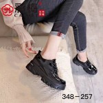 348-257 气质黑 时装优雅松糕女单鞋