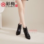 316-027 黑 时尚优雅舒适女棉靴【二棉】