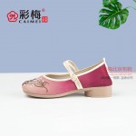 065-007 红 中国风古典女绣花鞋