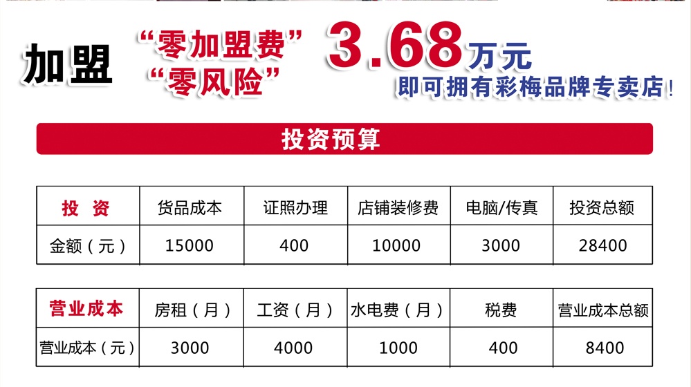 彩梅招商资料图